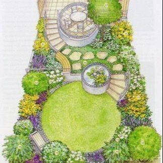 zones within the garden layout give it interest and make it seem bigger