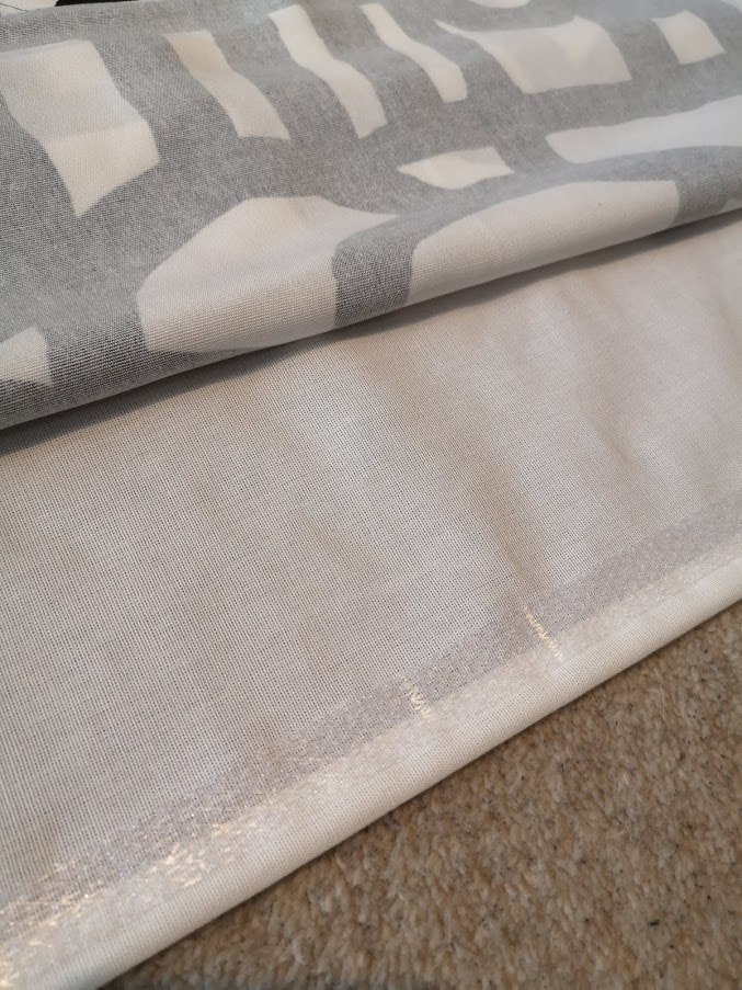 how to get the fabric to stick to the blind using SY iron on hemming strip