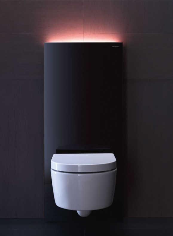 guide light from the monolith flush system from geberit can have customised colours 