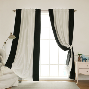 curtains with contrast border