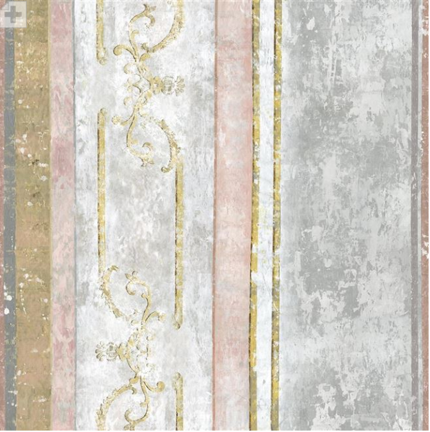This large scale wallpaper design boasts exquisite detail - layers of texture in luminous colour evokes a beautiful imagining of a Venetian frescoed wall. Digitally printed onto a heavyweight non-woven ground for ease of hanging and in plaster like shades. This large scale wallpaper has an alternative scene, which can be used together or alone to stunning effect. This product is sold per panel set on a single roll comprising of 2 x 70cm wide drops each 3m high - coverage 4.2m2 but can be joined together in multiples according to your wall widths and trimmed in the height if required.